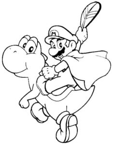 Coloriage Yoshi