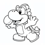 coloriage Yoshi gratuit en ligne
