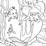coloriage ariel la petite sirène en ligne