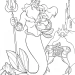 coloriage ariel la petite sirène pour enfants a imprimer