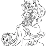 coloriage ariel la petite sirène à imprimer