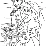 coloriage ariel la petite sirène a telecharger