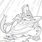 coloriage ariel la petite sirène pour enfant a imprimer gratuit