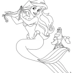 coloriage ariel la petite sirène en ligne