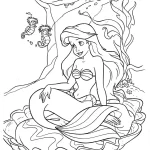 coloriage ariel la petite sirène et dessins