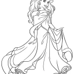 coloriage ariel la petite sirène pour enfant de 6 ans
