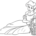 coloriage ariel la petite sirène gratuit a imprimer