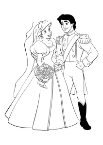 a imprimer coloriage ariel la petite sirène gratuit