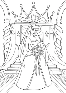 coloriage ariel la petite sirène à imprimer pour enfant de 9 ans