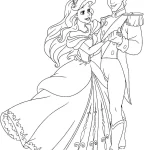 coloriage ariel la petite sirène à imprimer pour enfant de 12 ans