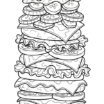 coloriage Hamburger update a dessiner en ligne
