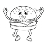 coloriage Hamburger update et dessins