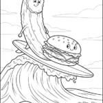 coloriage Hamburger update pour enfant de 2 ans