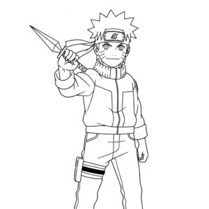 coloriage Naruto update à imprimer pour enfant de 9 ans
