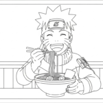 coloriage Naruto update à imprimer pour enfant de 2 ans