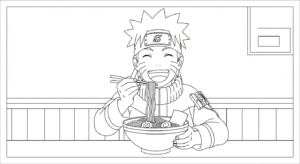 coloriage Naruto update à imprimer pour enfant de 2 ans