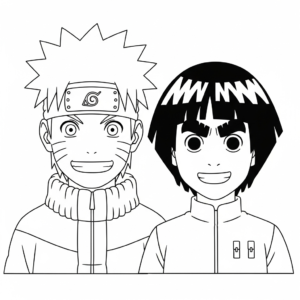 coloriage Naruto update pour enfants a imprimer gratuit