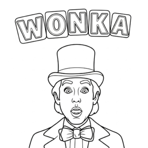 coloriage Wonka update à imprimer pour enfants