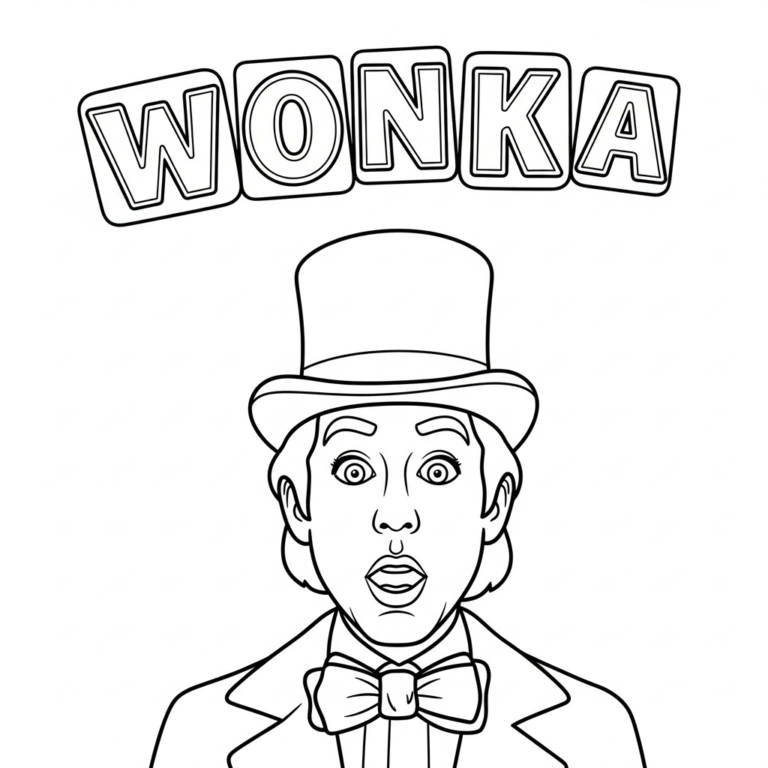 Tranh tô màu Wonka
