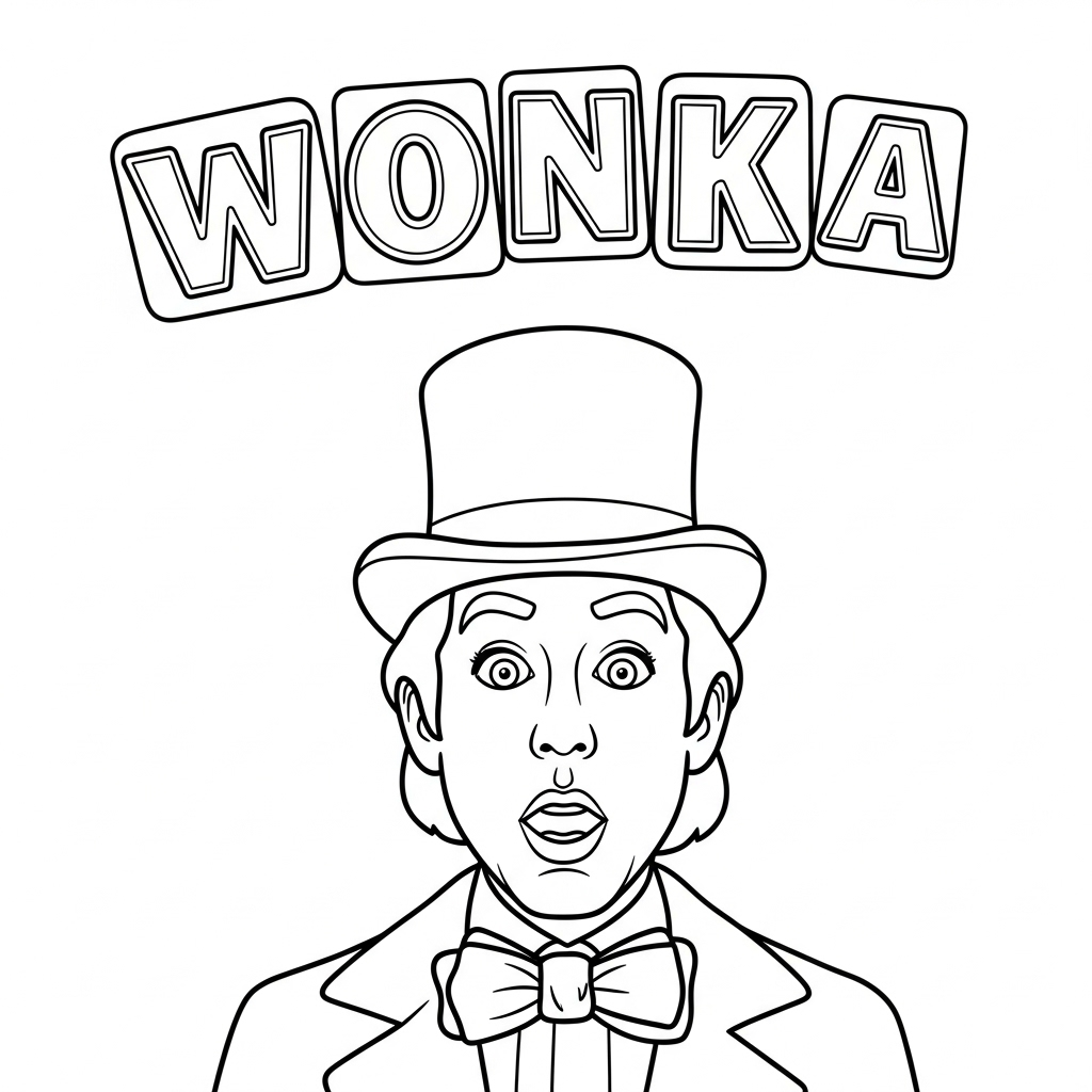 Tranh tô màu Wonka