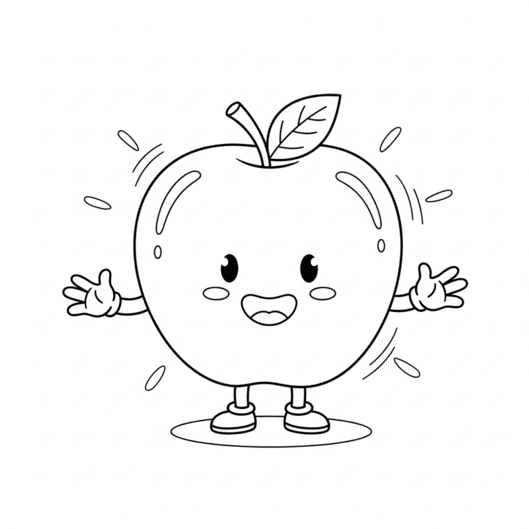 Tranh tô màu Pomme