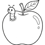 imprimer coloriage pomme update gratuit