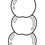 coloriage pomme update a imprimer
