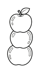 coloriage pomme update a imprimer