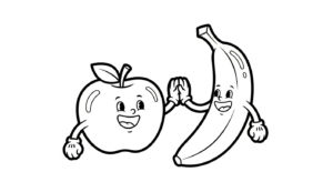 imprimer coloriage pomme update gratuit