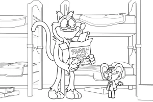 coloriage CatNap a imprimer