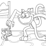 coloriage CatNap à imprimer pdf