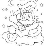 coloriage CatNap gratuit à imprimer