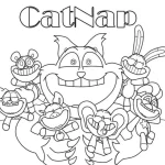 coloriage CatNap à imprimer