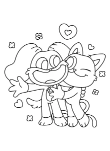 coloriage CatNap à imprimer pour enfant de 12 ans