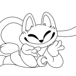 coloriage CatNap a telecharger