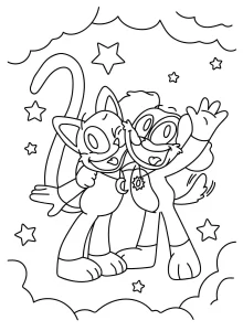 coloriage CatNap pour primaire