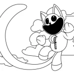 coloriage CatNap a imprimer