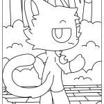 coloriage CatNap pour enfant de 2 ans