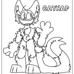 coloriage CatNap à imprimer a4