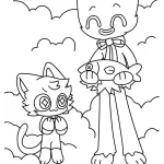 coloriage CatNap pour enfant a imprimer gratuit