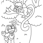 coloriage CatNap à imprimer pour enfant de 8 ans