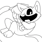 coloriage CatNap pour enfants a imprimer
