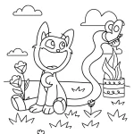 imprimer coloriage CatNap gratuit