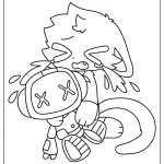 imprimer coloriage CatNap pour enfant
