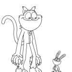 coloriage CatNap pour enfant de 5 ans