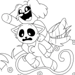 coloriage DogDay à imprimer pour enfant de 3 ans