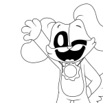 image de coloriage DogDay pour enfant