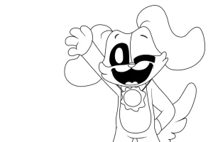 image de coloriage DogDay pour enfant