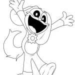 coloriage DogDay à imprimer pour enfant de 3 ans