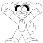 coloriage DogDay pour enfant de 7 ans